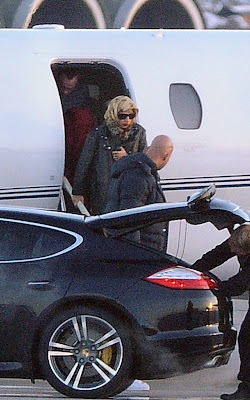 Lady Gaga arriving in Poland