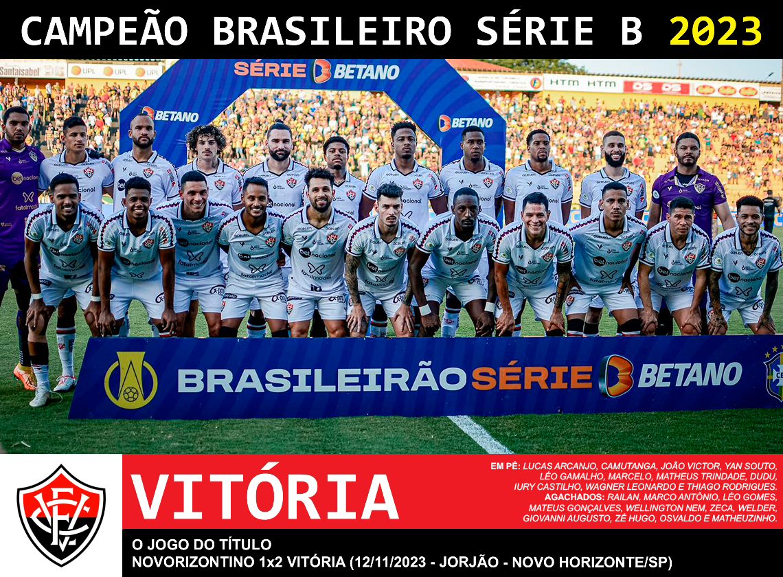 O VITÓRIA É CAMPEÃO BRASILEIRO DA SÉRIE B 2023!!! 