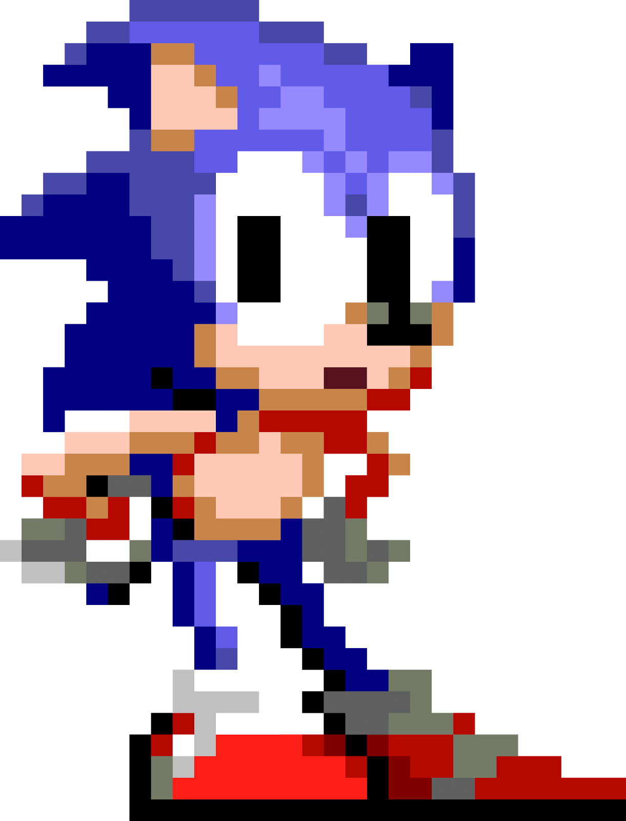 sonic hedgehog pixelart sonikkudrawings