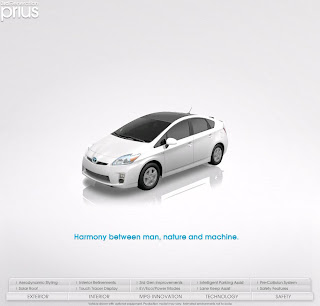 The 3rd Generation Prius Flash Web Design Site