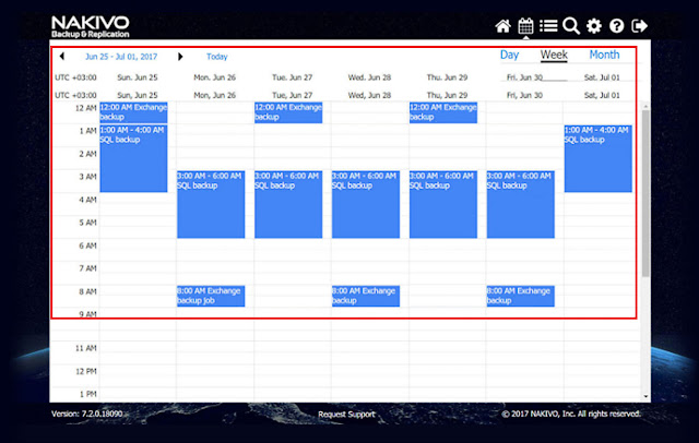 NAKIVO Backup & Replication v7.2 añade otra gran característica, el Calendario Dashboard.