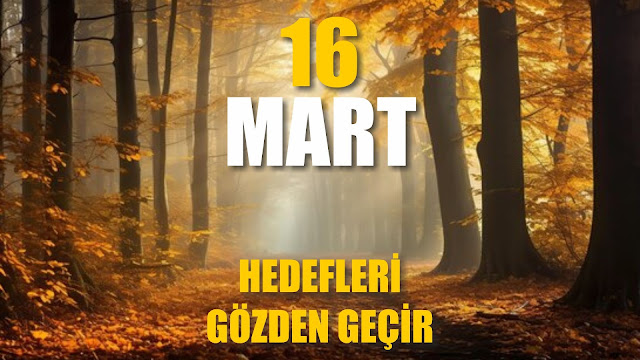 Hedefleri Gözden Geçir | 16 Mart / 365 Gün Öz Disiplin