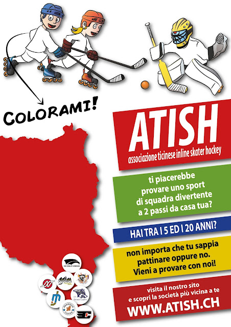 Flyer per Associazione ticine inline skater hockey