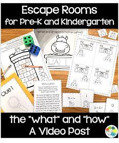 Escape Rooms for Pre-K and Kindergarten: The "What" and "How" | Apples to Applique