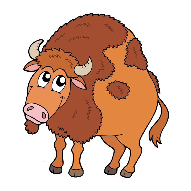 25+ Free Cartoon Images of Bison animal