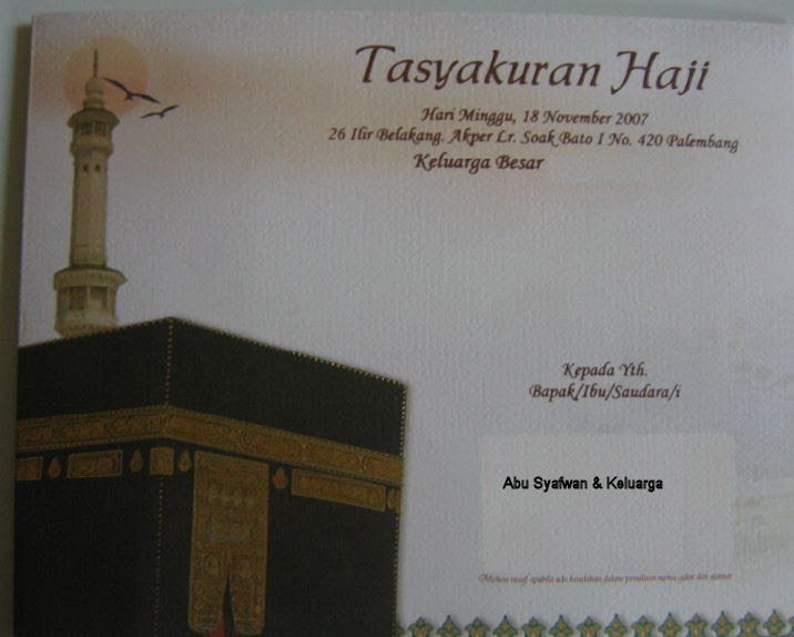 Kupenuhi PanggilanMu: "Walimatussafar Haji" Perlu 