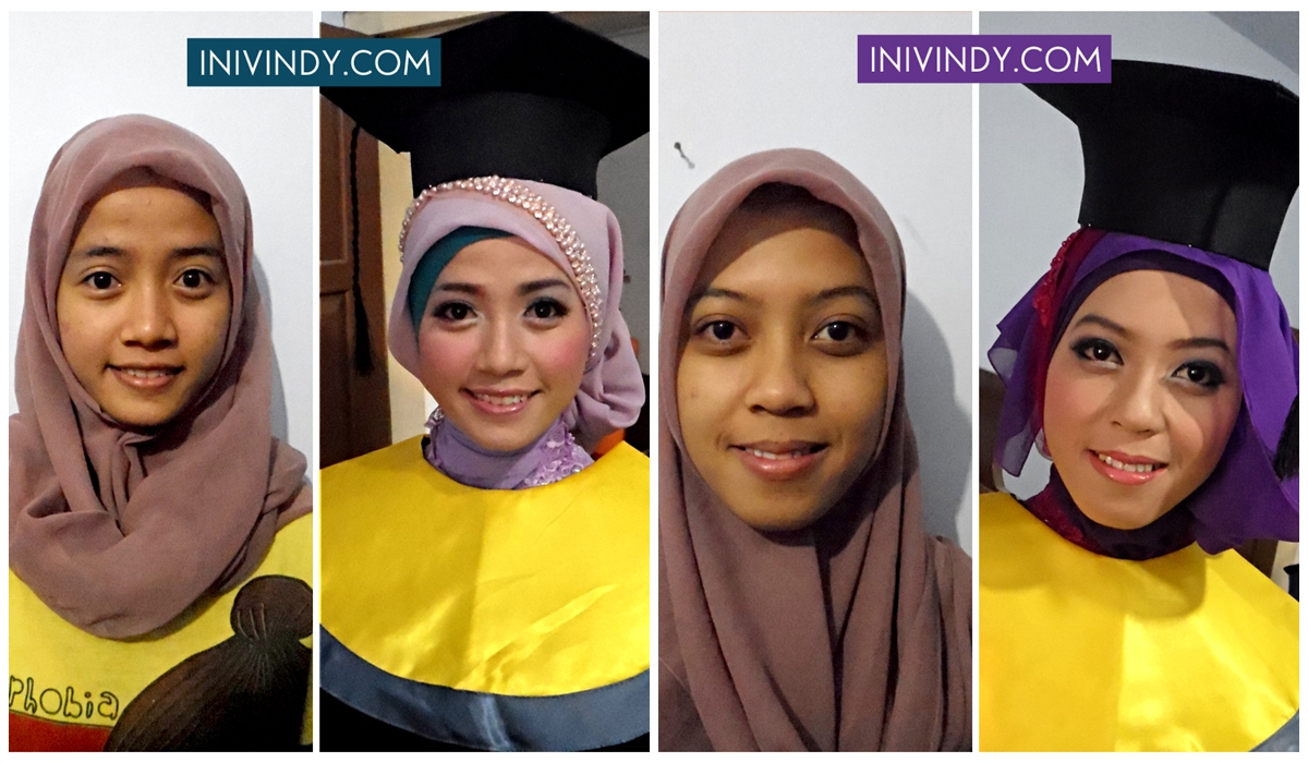 Ini Vindy Yang Ajaib Before After Makeover Wisuda Hijab Natural