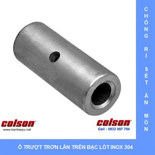 Bánh xe đẩy hàng chịu nhiệt thermo càng inox 304 Colson | 2-4408-53HT www.banhxepu.net