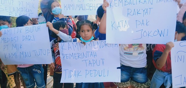  Warga Dusun Simeme Tutup  Akses ke Tambang Batu Harang 