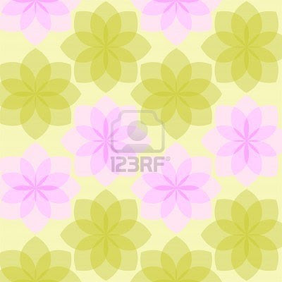 yellow wallpaper from the stylized flowers
