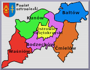 powiat-ostrowiecki-gminy-mapka