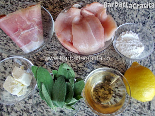 Saltimbocca friptura de vitel pui cu prosciutto si salvie - toate ingredientele de care are nevoie reteta