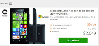 Promo AGRUPATE: Microsoft Lumia 435 con doble cámara