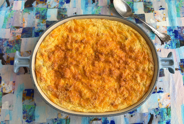 Food Lust People Love: Rosalynn Carter’s baked cheese grits are light, fluffy, almost souffle-like, with lots of extra sharp cheddar and crispy bacon. They are soooo good!