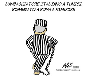 salvini, tunisia, galeotti, dichiarazioni dei ministri, vignetta, satira