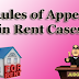 Rules of Appeal in Rent Cases