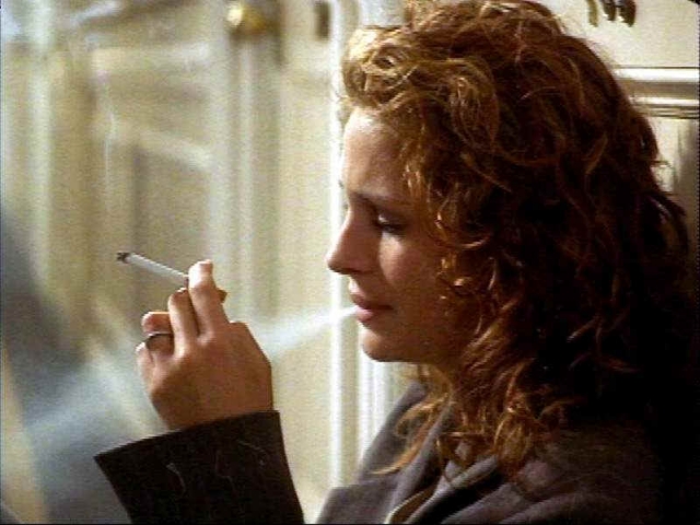 Julia Roberts (as Julianne Potter) is to chain smoking as 