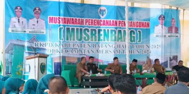 Anggota DPRD Batanghari Sirojuddin Hadiri Musrenbang Kecamatan Mersam