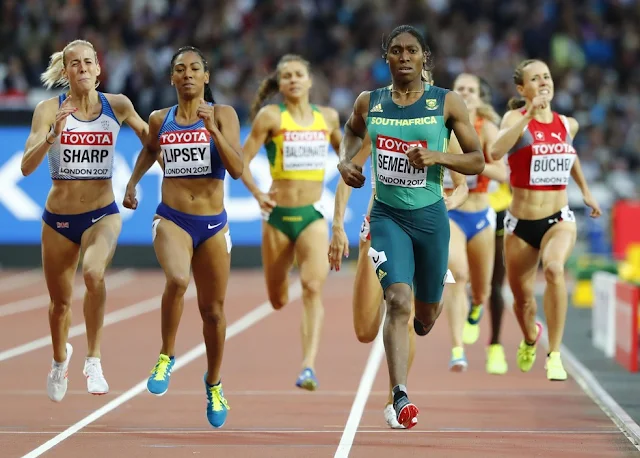 Caster Semenya no Campeonato Mundial de atletismo em 2017