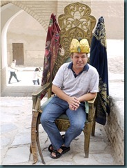 Mirza, our regal Uzbek guide