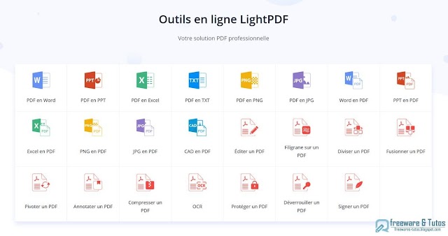 LightPDF : une suite d'outils en ligne pour éditer et convertir les fichiers PDF
