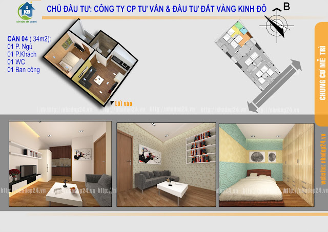 Thiết kế căn 04 tầng chung cư mễ trì