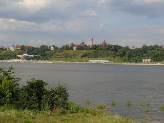 Widok na Płock od strony Wisły