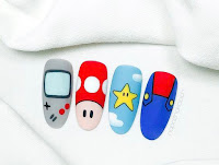 Diseños de uñas de Super Mario Bros