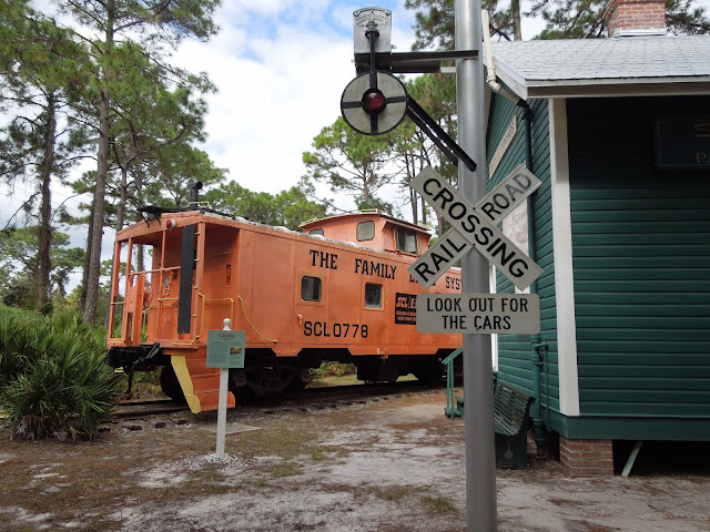 train depot and caboose