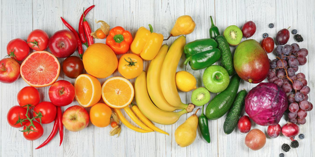 El color de las frutas y verduras revela sus beneficios