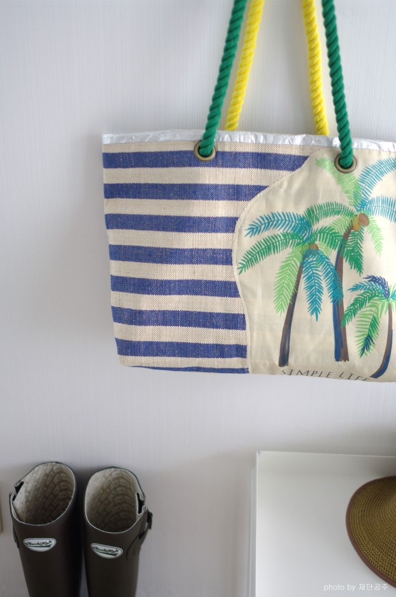 Sewing tutorial for Large Beach Bag / Tote DIY