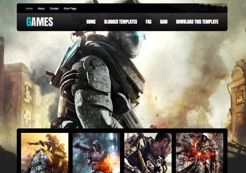 Dark Mag Games Blogger Template