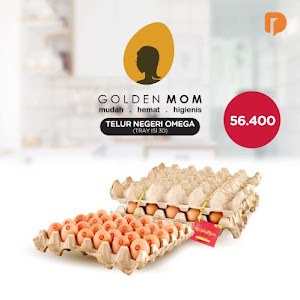 Golden Mom Telur Ayam Negeri Omega Isi 30 Butir