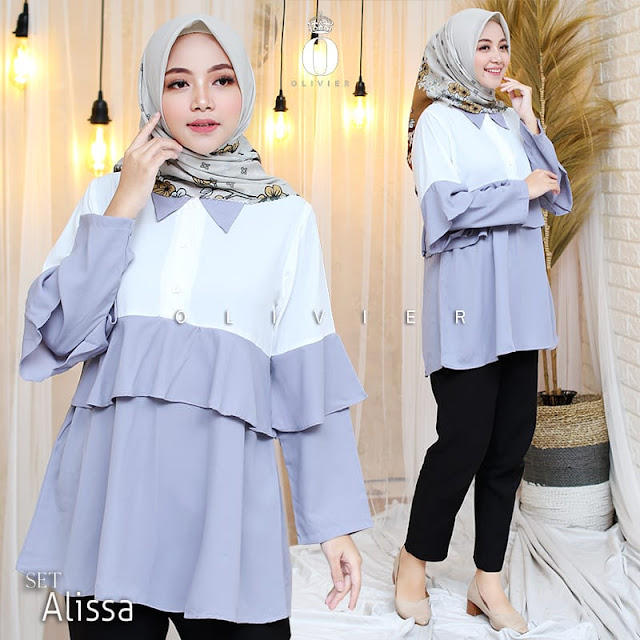 Set celana alissa - Butik Busana Muslim Terbesar dan Terlengkap 