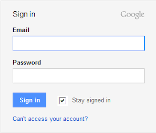 Gmail login password