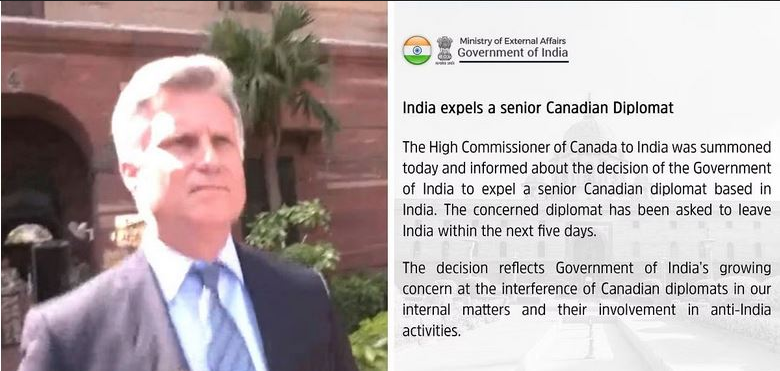 India told Canadian diplomat to leave within five days