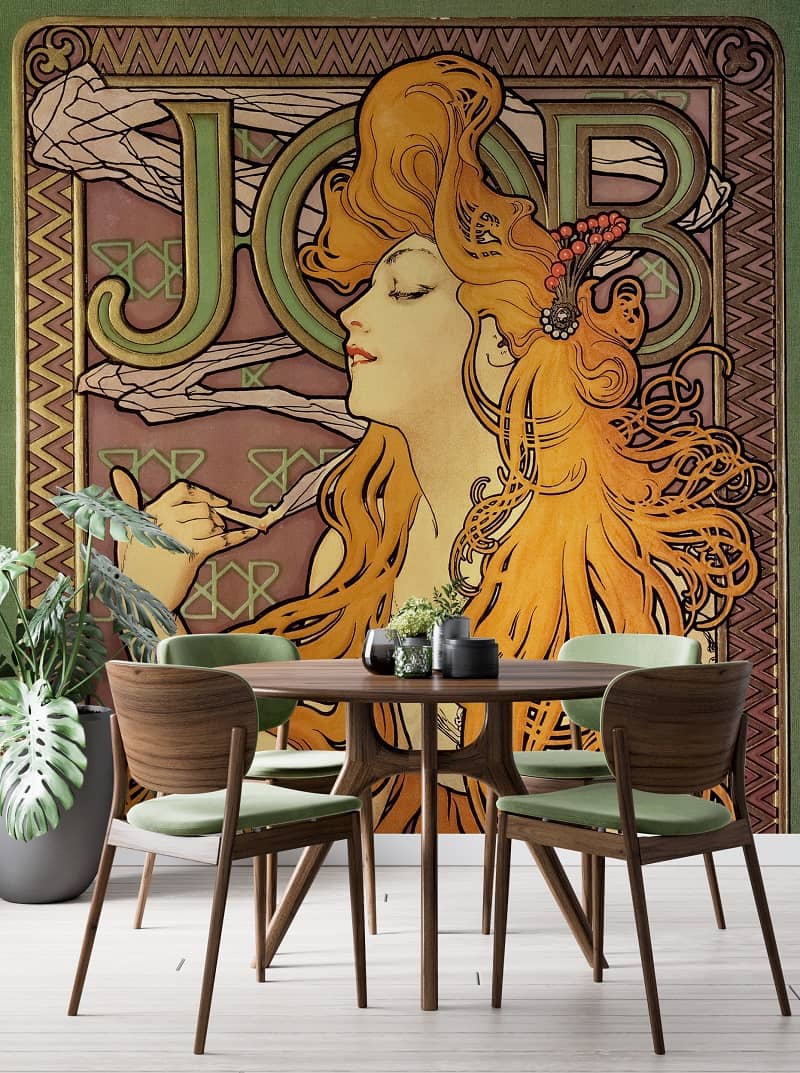 Alphonse Mucha - Art Nouveau Wallpaper - wallsauce.com