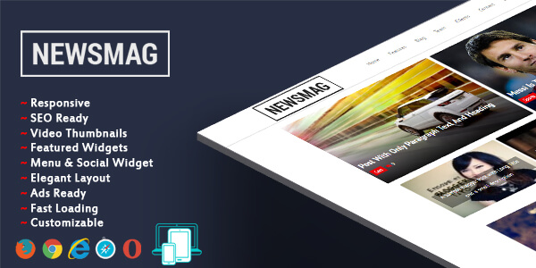NewsMag Blogger Template Free Download