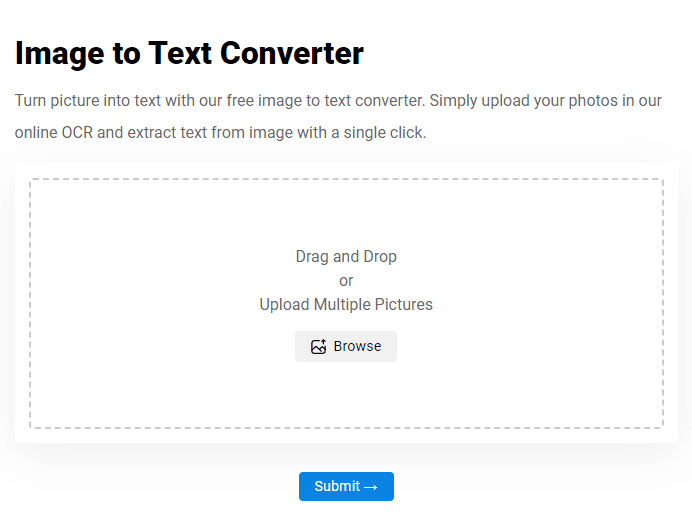 Image to Text Converter