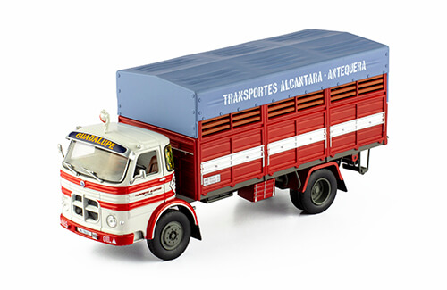 coleccion de camiones y autobuses españoles, pegaso comet 1090 frutero 1:43 transportes alcantara antequera