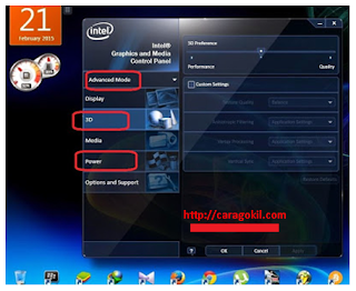 Mengatur Intel HD Graphics