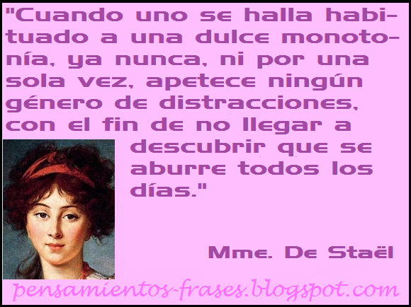 frases de Mme. De Staël