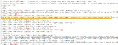 how to build anchor links in blogger
