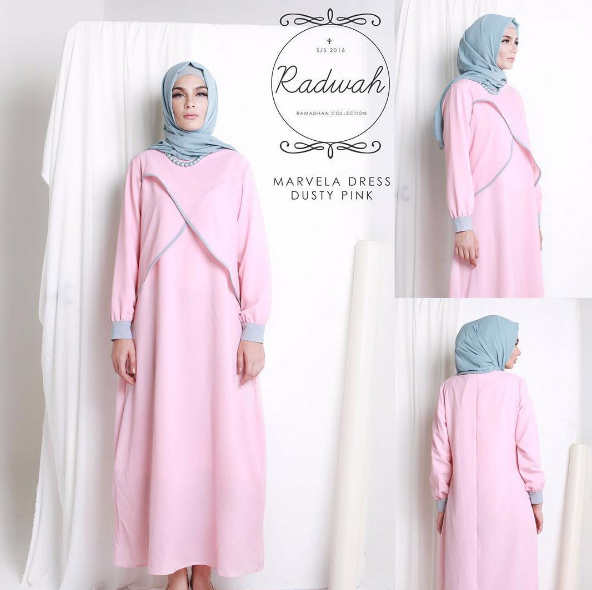 20 Model Desain  Baju  dan Hijab  Dari Radwah Cocok Untuk 
