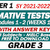 GRADE 3 UPDATED SUMMATIVE TESTS NO. 1 for SY 2021-2022 (Q1 Modules 1-2) With Answer Keys