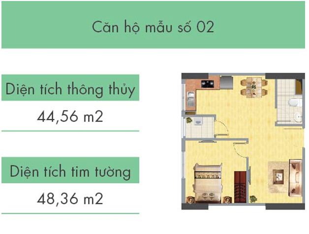 Căn hộ số 02 tòa CT1B