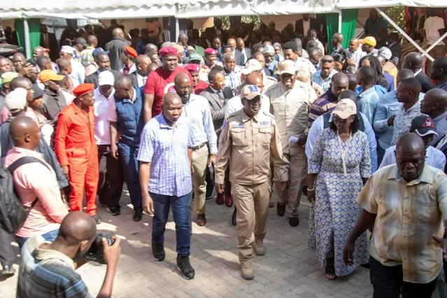 Leader of the Azimio La Umoja One Kenya coalition, Raila Odinga