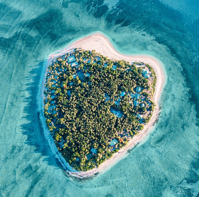 isola a forma di cuore