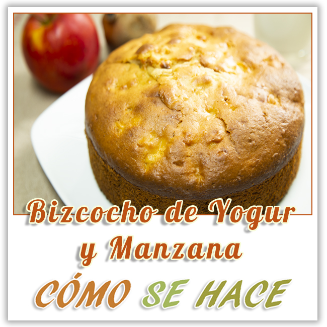 BIZCOCHO DE MANZANA Y YOGUR