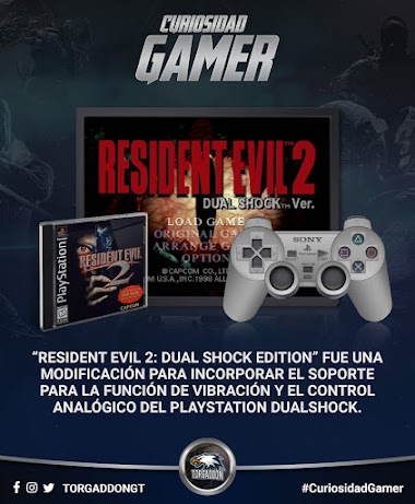 “Resident Evil 2: Dual Shock Edition” fue una modificación para incorporar el soporte para la función de vibración y el control analógico del PlayStation DualShock.